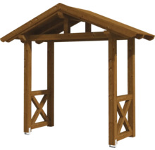 Holzbogen mit Dach für den Garten