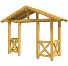 Holzpavillon mit Satteldach für den Garten
