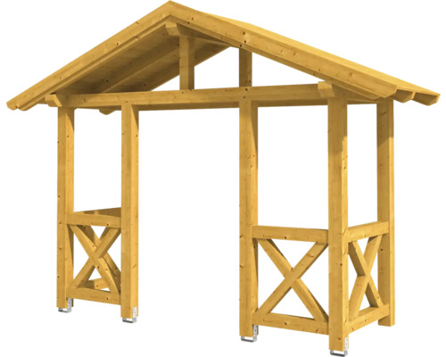 Holzpavillon mit Satteldach für den Garten