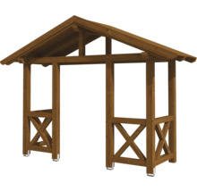 Holzpavillon mit Dach