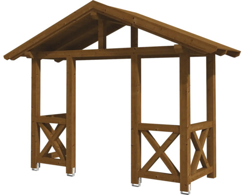 Holzpavillon mit Dach