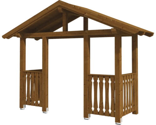 Holzpavillon mit Dach