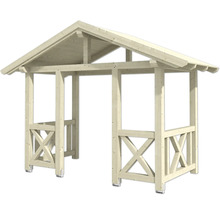 Holzpavillon mit Satteldach für den Garten