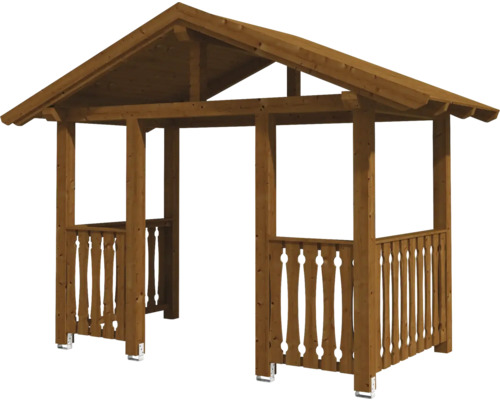 Holzpavillon mit Satteldach für den Garten