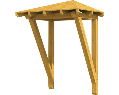 Holzüberdachung mit Satteldach