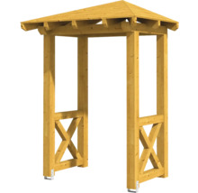 Holzpergola mit Dach für den Garten