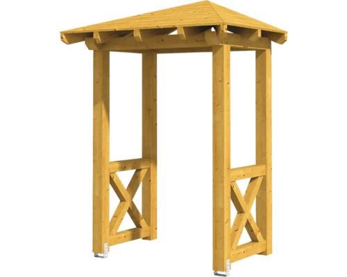Holzpergola mit Dach für den Garten