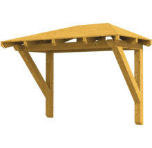Holzcarport mit Satteldach für den Aussenbereich