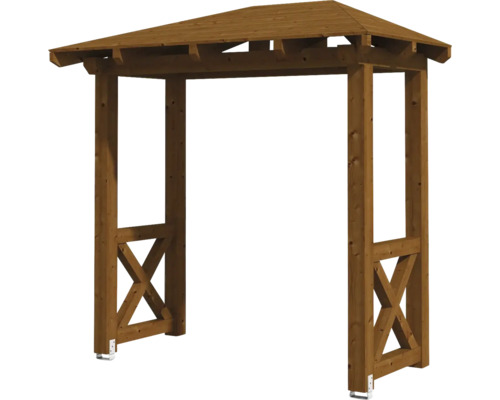Holzpergola mit Dach für den Garten