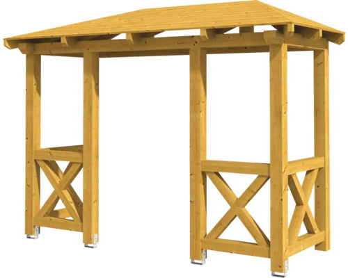 Holzpavillon mit Dach für den Garten