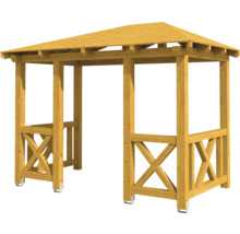 Holzpavillon mit Dach für den Garten