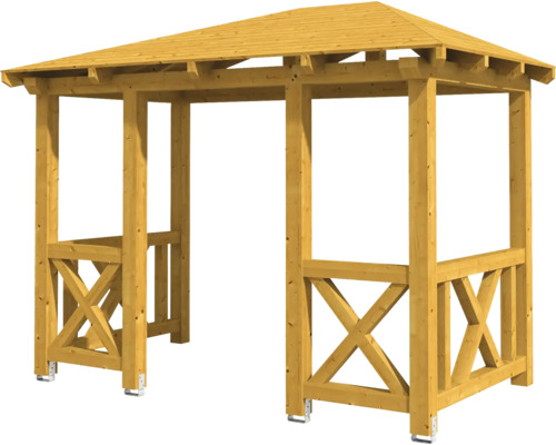 Holzpavillon mit Dach für den Garten