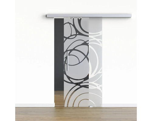 Pertura Glasschiebetür Komplettset Glera Mystic 02 1025x2050 mm Rechts inkl. Beschlag Selir Aluminium natur,Stangengriff Pertura Glasschiebetür Komplettset Glera Mystic 02 1025x2050 mm Rechts inkl. Beschlag Selir Aluminium natur,Stangengriff