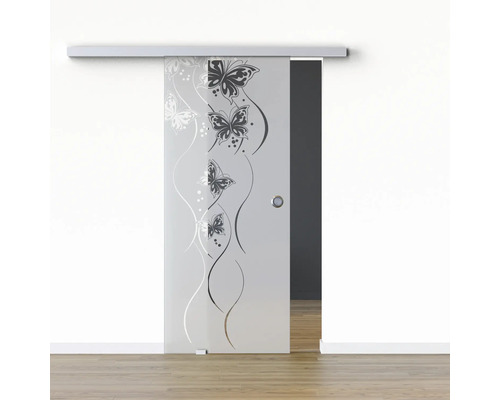 Pertura Glasschiebetür Komplettset Glera Butterfly 02 1025x2050 mm Links inkl. Beschlag Selir Aluminium natur,Griffmuschel Pertura Glasschiebetür Komplettset Glera Butterfly 02 1025x2050 mm Links inkl. Beschlag Selir Aluminium natur,Griffmuschel