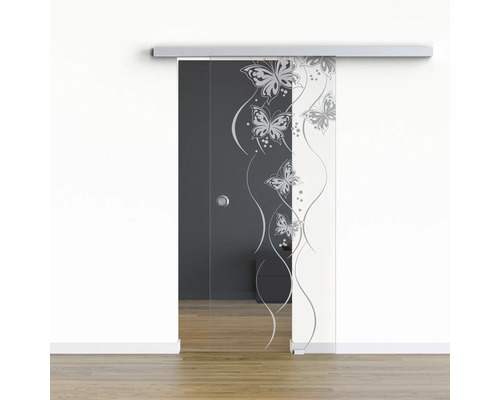 Pertura Glasschiebetür Komplettset Glera Butterfly 01 1025x2050 mm Rechts inkl. Beschlag Selir Aluminium natur,Griffmuschel Pertura Glasschiebetür Komplettset Glera Butterfly 01 1025x2050 mm Rechts inkl. Beschlag Selir Aluminium natur,Griffmuschel