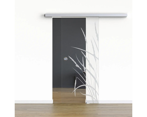 Pertura Glasschiebetür Komplettset Glera Blade 01 1025x2050 mm Rechts inkl. Beschlag Selir Aluminium natur,Griffmuschel Pertura Glasschiebetür Komplettset Glera Blade 01 1025x2050 mm Rechts inkl. Beschlag Selir Aluminium natur,Griffmuschel