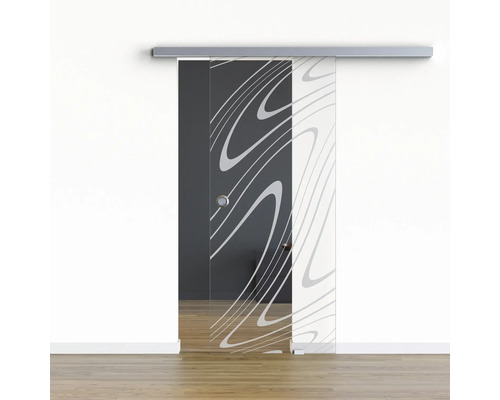Pertura Glasschiebetür Komplettset Glera Water 01 1025x2050 mm Rechts inkl. Beschlag Selir Aluminium Edelstahloptik,Griffmuschel Pertura Glasschiebetür Komplettset Glera Water 01 1025x2050 mm Rechts inkl. Beschlag Selir Aluminium Edelstahloptik,Griffmuschel