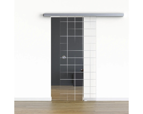 Pertura Glasschiebetür Komplettset Glera Mesh 01 1025x2050 mm Rechts inkl. Beschlag Selir Aluminium Edelstahloptik,Griffmuschel Pertura Glasschiebetür Komplettset Glera Mesh 01 1025x2050 mm Rechts inkl. Beschlag Selir Aluminium Edelstahloptik,Griffmuschel
