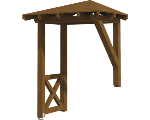 Holzpergola mit Dach für den Garten