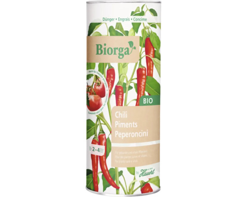 Engrais à base de chili Hauert Biorga 0.4 kg Biorga Emballage d''engrais pour piments