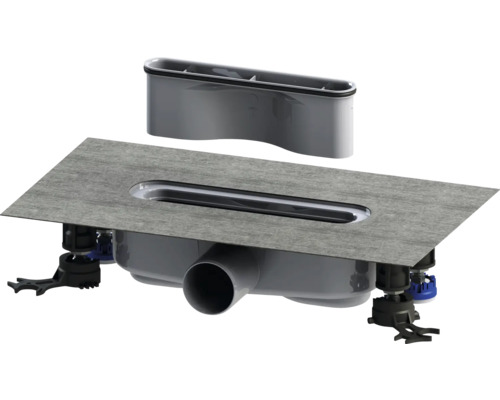 Bonde de vidage KALDEWEI FLOWDRAIN ZERO pour caniveau de douche 687744800000 Élément de douche avec caniveau de douche et accessoires pour le sol de la salle de bains