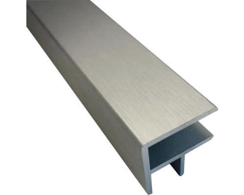 Profilé de finition profilé d'angle 2x25x2500 mm argent Profilé en aluminium
