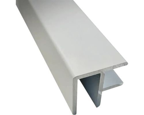 Eckprofil Aluminium weiss , 2500 mm