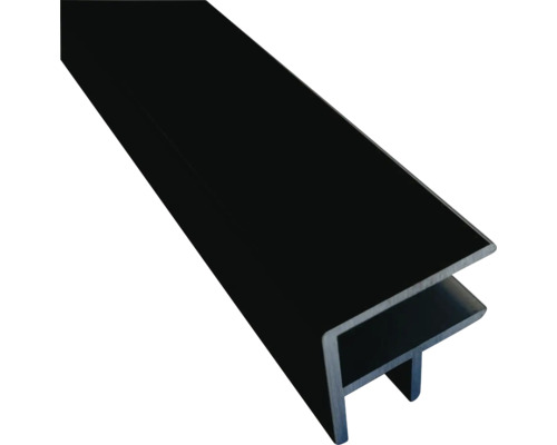 Eckprofil Aluminium schwarz , 2500 mm