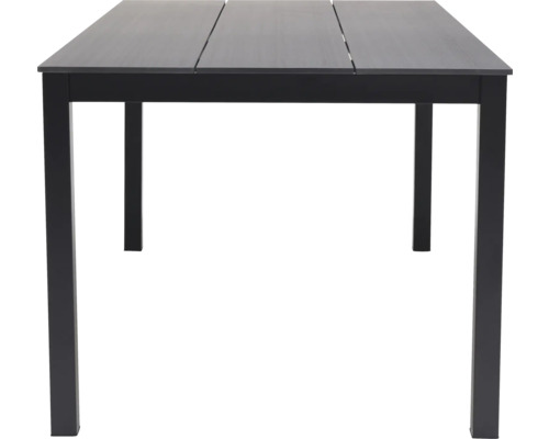 Rechteckiger Gartentisch mit Tischplatte und vier Beinen