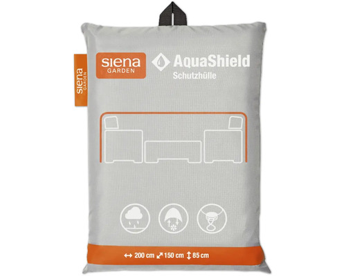 Housse pour groupe de sièges AquaShield Siena Garden 280 x 150 x h 85 cm gris Housse de protection Siena Garden pour mobilier de jardin, 200 x 150 x 85 centimètres