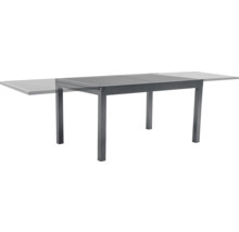 Table de jardin extensible avec plateau et cadre en métal