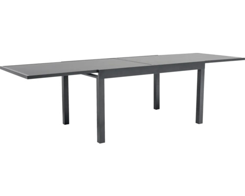 Table de jardin extensible avec structure en aluminium et plateau