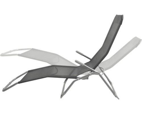 Chaise longue de jardin réglable avec structure