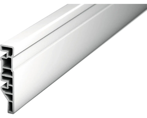 Prinz Klemmsockelleiste PVC Cellpro weiss 70x2400 mm Kunststoff-Abschlussleiste im Querschnitt