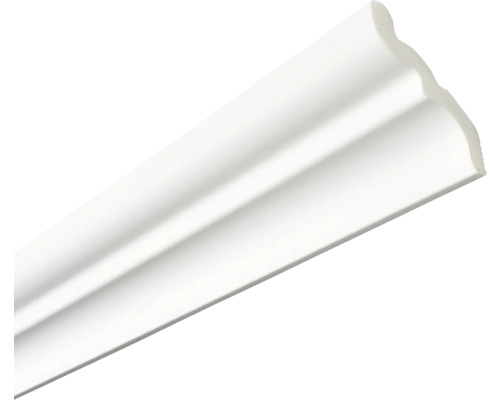 Weisses Zierelement aus Kunststoff