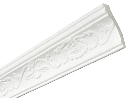 Corniche décorative avec motif floral