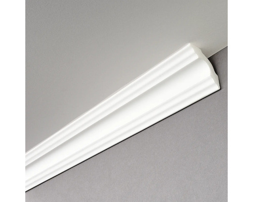 Zierprofil-Set Sonja inkl. Ecken, 8 x 2m, 50 x 50 mm Weisse Zierleiste an Decke und Wand