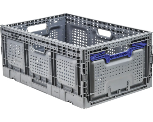 Klappbox Industrial 55 l 600x260x400 mm grau/blau