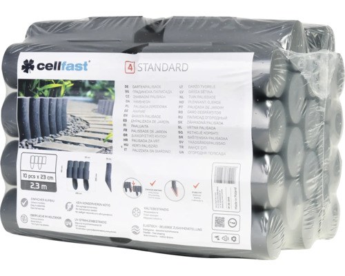 Palissade de jardin emballée, 10 pièces, chacune de 23 centimètres de long