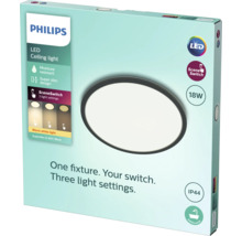 Emballage d''un plafonnier LED Philips avec protection contre l''humidité et trois réglages d''éclairage