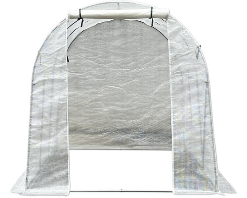 Serre avec porte ouverte pour le jardin