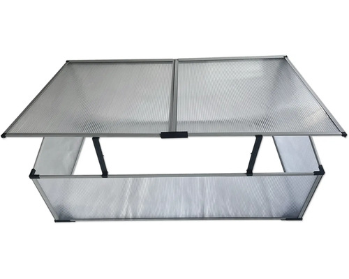 Châssis de forçage avec cadre en aluminium et parois transparentes.