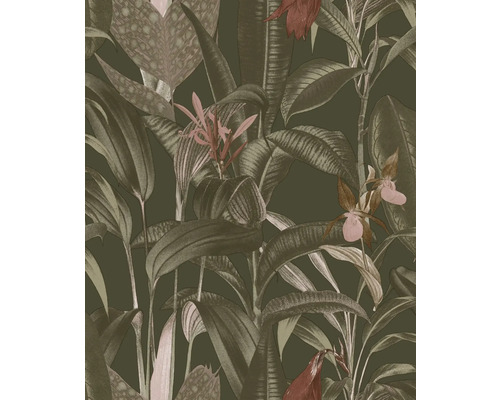 Papier peint avec motif de plantes tropicales