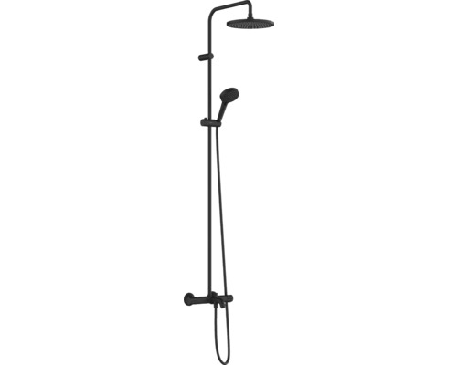 Colonne de douche avec thermostat hansgrohe Vernis Blend Showerpipe 240 1jet noir mat 26899670 Colonne de douche avec thermostat hansgrohe Vernis Blend Showerpipe 240 1jet noir mat 26899670