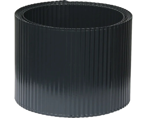 Bordure de pelouse bellissa ondulée 500x14 cm anthracite Bordure de gazon flexible en plastique