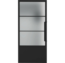 Porte intérieure avec vitrage et poignée