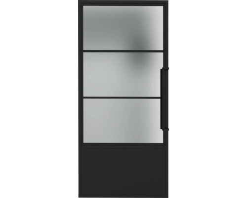 Porte intérieure avec vitrage et poignée