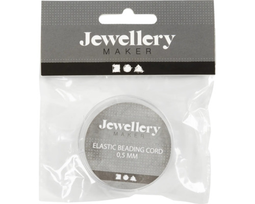 Décoration élastique, 0.5 mm, 10 m, transparente Fabrication de bijoux cordon élastique 0,5 millimètre