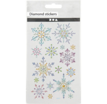 Diamantaufkleber mit Schneeflockenmuster