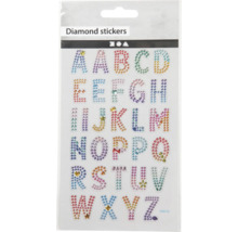 Alphabet Aufkleber mit Strasssteinen